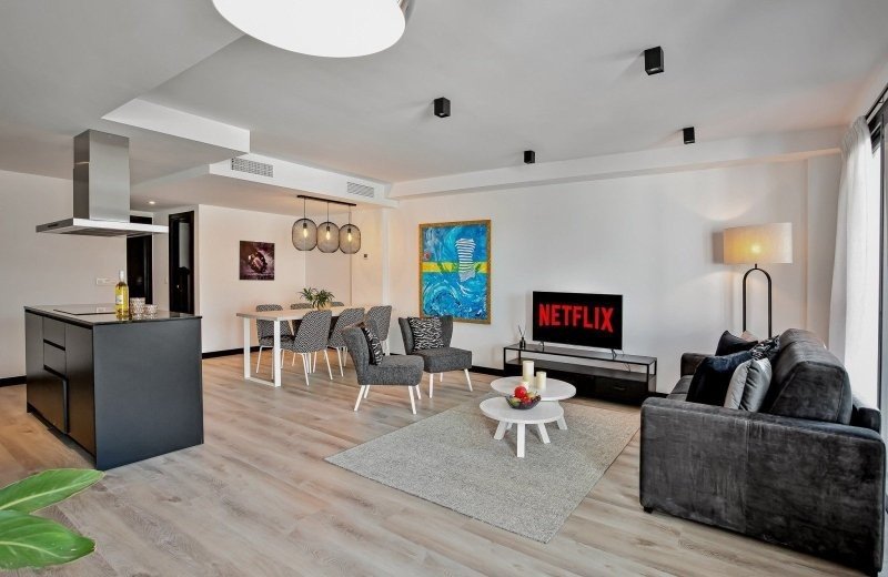 Modern long rental apartment in spain